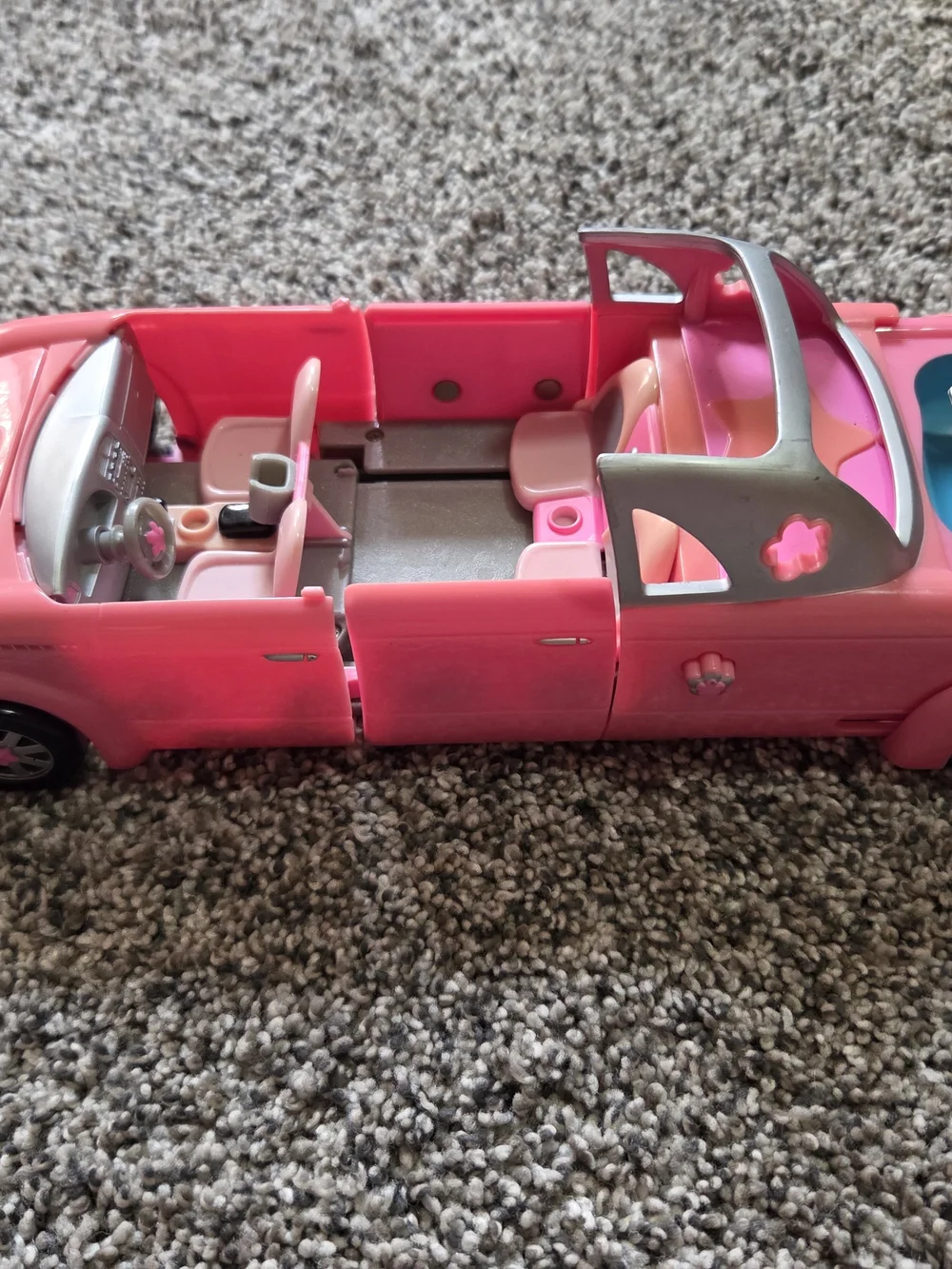 Vintage Polly Pocket Pink Convertible Car Vehicle Mattel Y2K Toy